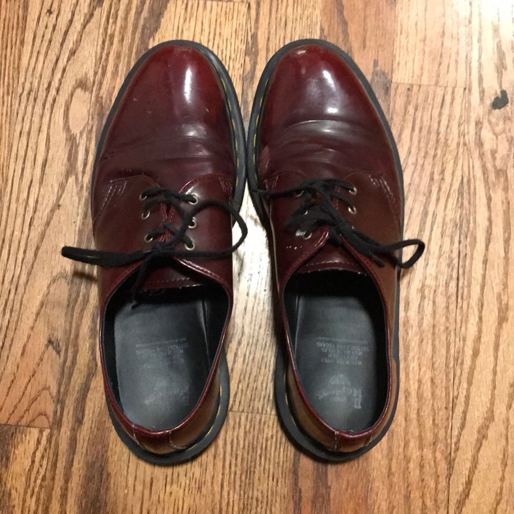 Dr. Marten  Burgundy Classic Oxford Shoes